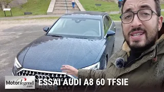 Essai Audi A8 60 TFSIe, une relève 100% électrique hautement attendue.