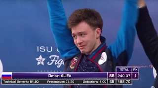 2016 ISU Junior Grand Prix Final - Marseille - Men Free - Dmitri ALIEV RUS