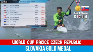 K1 Women 200m Final A | Anja Osterman CHAMPION | World Cup Racice Czech Republic 2022 | WAYkVlogs