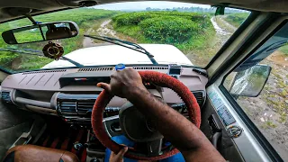 Rainy day Mahindra Bolero Drive Part 3 🌧🌧⛈⛈🌈🌈 Offroad Drive Tea Estate