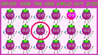 HOW GOOD ARE YOUR EYES? #8 l Find The Odd Emoji Out | Emoji Mask Puzzle quiz