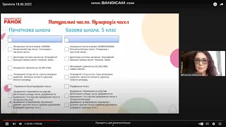 Натуральні числа та арифметичні дії додавання та віднімання в контексті реалізації наступності