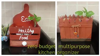 diy kitchen organizer/ diy multipurpose organizer from cardboard/diy kitchen drawer organizer