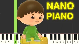 BabyTV - Sit and Stand Up EASY Piano Tutorial