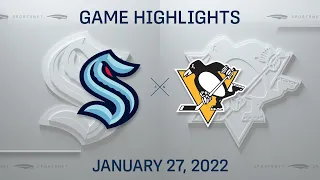 NHL Highlights | Kraken vs. Penguins - Jan. 27, 2022