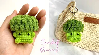 Crochet Broccoli Keychain 🥦| Cauliflower Amigurumi Tutorial | Móc Móc Khoá Súp Lơ | Xuxu Crochet