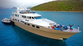 Deep Sea Fishing from $40,000,000 MEGA Yacht! {Catch Clean Cook} M/V Loon