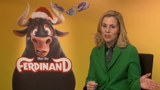 Sally Phillips behind the scenes of Ferdinand the movie