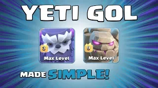 DREAM TEAM = 3 X GOLEMS & 10 X YETIS! Best TH13 Attack Strategy - Clash of Clans