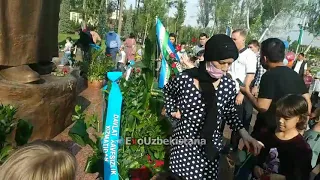 9 мая разграбили венки (Ташкент парк победы)