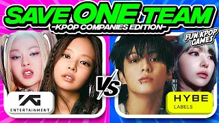 ✨🎧SAVE ONE DROP ONE: KPOP TEAMS [KPOP COMPANIES EDITION] - FUN KPOP GAMES 2024