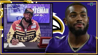 RASHOD BATEMAN OPENS UP ABOUT RELATIONSHIP WITH LAMAR JACKSON, INJURIES, AND BALTIMORE RAVENS!