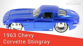 1963 Chevy Corvette Sting Ray, Blue - JADA 1/24 Scale