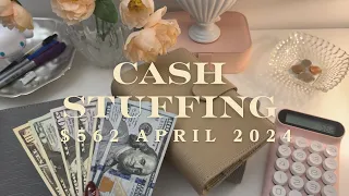 cash stuffing l $562 l april week 3