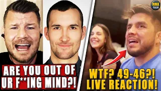 Michael Bisping SLAMS the judge for giving 49-46 to Shevchenko! Cejudo's live reaction! Jiri vs Jan