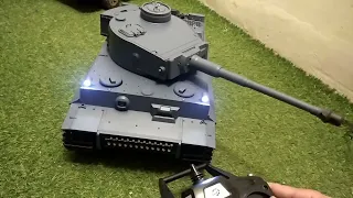 tiger I escala 1/16 , tanque Heng long  3818 V7.0. unboxing