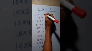 table of 18 trick | table trick | new trick | short trick #maths #shortvideo #viral #shorts