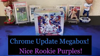 🚨 New Release! 2022 Topps Chrome Update Megabox! Nice Rookie Purples!