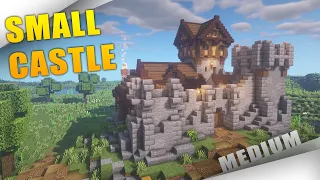 Minecraft: How To Build a small Medieval Stone Castle / Keep