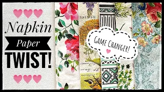 Game Changer - Napkin Paper - Ready To Use - Junk Journal - Scrapbooking