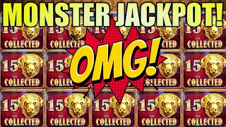 ★JACKPOT HANDPAY!★ MY BIGGEST BUFFALO WIN!! 15 HEADS! WONDER 4 GOLD BOOST BUFFALO GOLD Slot Machine