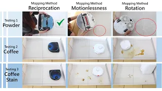 Comparison video of mopping method