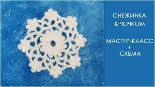 Снежинка крючком | Snowflake crochet