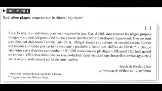 DELF B1 production orale monologue , Operation a la plage #learnfrench french b1 book réussir