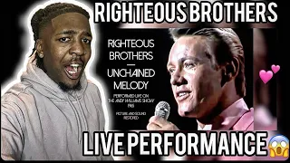 FIRST TIME WATCHING Righteous Brothers -- Unchained Melody (Live, 1965) (REACTION)