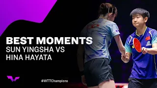 Best Moments | Sun Yingsha vs Hina Hayata | Women's Singles QF | WTT Champions Incheon 2024