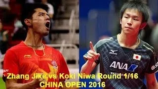 Zhang Jike vs Koki Niwa Round 1/16 Table Tennis Men's Singles 2016 | Hightlights 14-9-2016