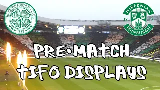 Celtic 2 - Hibs 1 - Pre-Match Tifo Displays - 19 December 2021