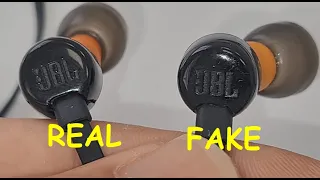 JBL earphones real vs fake. How to spot original JBL buds and headphones