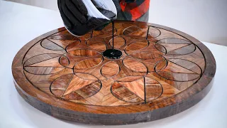 Trash Wood Mosaic Table Build