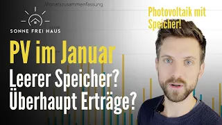 Photovoltaikanlage mit leerem Speicher im Januar? Was machen die aktuellen Strompreise?