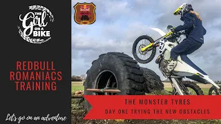 Redbull Romaniacs training and big tyre obstacles | The Girl On A Bike
