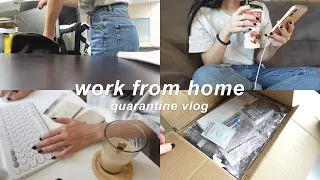 work from home week | quarantine daily vlog 🏠