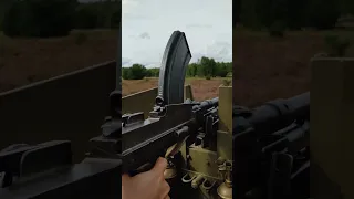 Bren gun firing from the Universal Carrier