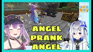 Amane Kanata Prank Tokoyami Towa And Confirm That Towa Has Angel Aura | Minecraft [Hololive/Eng Sub]