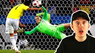 Reacting To The Most Legendary Goalkeeper Saves Of All Time!