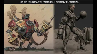 How To Hard Surface In Zbrush: (fixed audio)