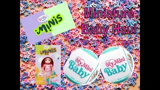 Large Miniature Baby Haul  Zuru My Mini Baby vs Baby Born Minis