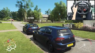 Volkswagen Golf R - Forza Horizon 4 Online | Logitech g29 gameplay