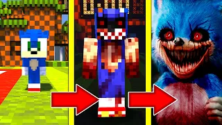 КАК МЕНЯЛСЯ ЗЛОЙ СОНИК И ЕГО ЖИЗНЕННЫЙ ЦИКЛ В МАЙНКРАФТ ЭВОЛЮЦИЯ SONIC MINECRAFT