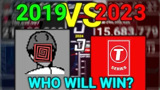 PewDiePie 2019 VS T-Series 2023! Who gained more subscribers in a year?