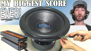 My LOUDEST Subwoofer Score EVER! How To Recone a Sub w/ HALF OHM Voice Coil to INCREASE Amp POWER