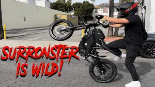 INSANE E-Bike Rideout with SURRONSTER (crash warning!!)