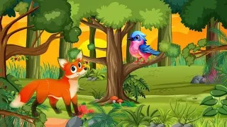 FRIENDSHIP STORY OF BIRD AND FOX | ENGLISH STORIES | MORAL FRIENDSHIP STORY IN ENGLISH | FOR KIDS |