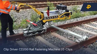 Clip Driver CD200 Rail Fastening Machine | E-Clips | Pandrol Product Video