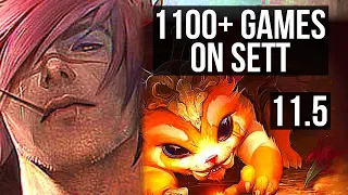 SETT vs GNAR (TOP) | 1100+ games, 1/1/6 | NA Grandmaster | v11.5